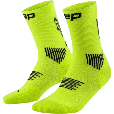 CEP CORE RUN SOCKS MID CUT 5.0 Damen lime/black 34-37 CEP CORE RUN SOCKS MID CUT 5.0 Damen lime/black 34-37