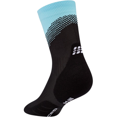 CEP CORE RUN EDT. SPLIT SOCKS MID CUT Damen Black/Light Blue 34-37 CEP CORE RUN EDT. SPLIT SOCKS MID CUT Damen Black/Light Blue 34-37