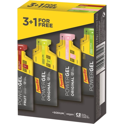 POWERBAR POWERGEL 3+1 GRATIS - MULTIFLAVOUR VOTEILSPACK POWERBAR POWERGEL 3+1 GRATIS - MULTIFLAVOUR VOTEILSPACK