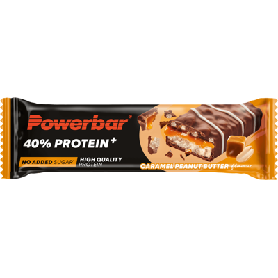 PowerBar 40% Protein+ Crisp Karamell Erdnussbutter - Proteinriegel PowerBar 40% Protein+ Crisp Karamell Erdnussbutter - Proteinriegel