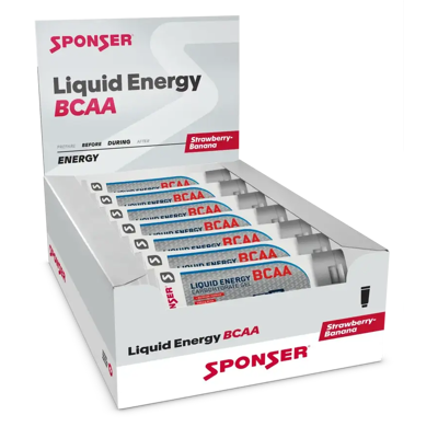 SPONSER ENERGY-GEL LIQUID ENERGY BCAA 70G Strawberry-Banana 1 Box (18 Tuben) SPONSER ENERGY-GEL LIQUID ENERGY BCAA 70G Strawberry-Banana 1 Box (18 Tuben)