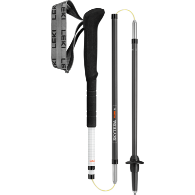 LEKI SKYTERA FX.ONE SL Wanderstöcke Unisex Naturalcarbon-White-Neonorange 110cm LEKI SKYTERA FX.ONE SL Wanderstöcke Unisex Naturalcarbon-White-Neonorange 110cm
