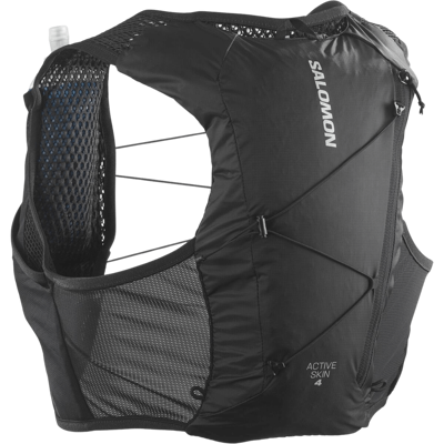 SALOMON ACTIVE SKIN 4 SET LAUFWESTE Unisex BLACK / METAL S SALOMON ACTIVE SKIN 4 SET LAUFWESTE Unisex BLACK / METAL S