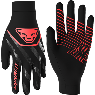DYNAFIT TRAIL REFLECTIVE GLOVES Unisex Black Out/Pink L DYNAFIT TRAIL REFLECTIVE GLOVES Unisex Black Out/Pink L