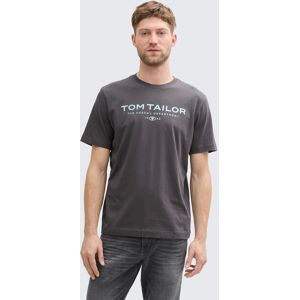 TOM TAILOR Herren T-Shirt aus Baumwolle mit Logo-Print, schwarz, Uni, Gr. XXL, baumwolle TOM TAILOR Herren T-Shirt aus Baumwolle mit Logo-Print, schwarz, Uni, Gr. XXL, baumwolle
