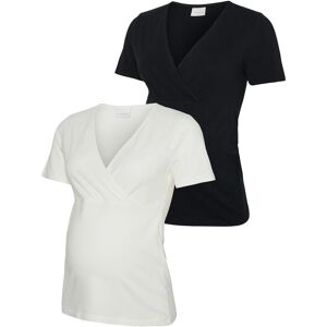 Mamalicious 2er-Pack Umstands- und Still-T-Shirts schwarz weiss Mamalicious 2er-Pack Umstands- und Still-T-Shirts schwarz weiss