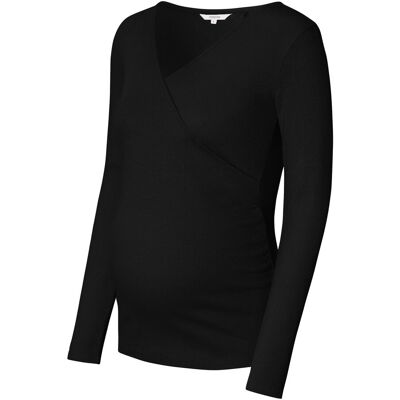 Noppies Umstands- und Still-Shirt Sara Rippqualität schwarz Noppies Umstands- und Still-Shirt Sara Rippqualität schwarz