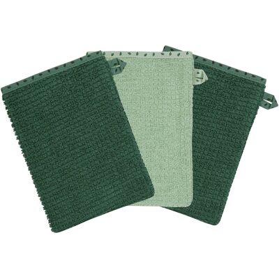 Wörner 3er-Pack Waschlappen 15x21 cm gruen Wörner 3er-Pack Waschlappen 15x21 cm gruen