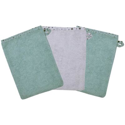 Wörner 3er-Pack Waschlappen 15x21 cm blau Wörner 3er-Pack Waschlappen 15x21 cm blau