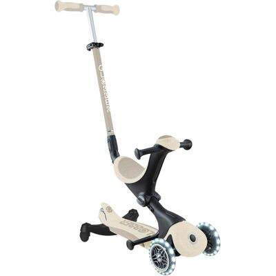 Globber Scooter 3in1 Go-Up Deluxe ECO 360 mit Leuchtrollen weiss Globber Scooter 3in1 Go-Up Deluxe ECO 360 mit Leuchtrollen weiss