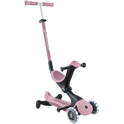Globber Scooter 3in1 Go-Up Deluxe ECO 360 mit Leuchtrollen rosa Globber Scooter 3in1 Go-Up Deluxe ECO 360 mit Leuchtrollen rosa