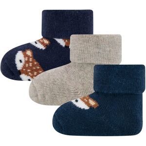 Ewers 3er-Pack Erstlingssocken Fuchs blau beige Ewers 3er-Pack Erstlingssocken Fuchs blau beige