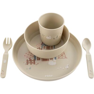 reer 5-tlg. Geschirrset beige reer 5-tlg. Geschirrset beige