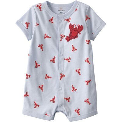 Carter's Spieler Krabbe Rippqualität hellblau rot Carter's Spieler Krabbe Rippqualität hellblau rot