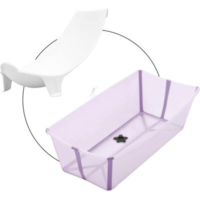 Stokke Bundle Badewanne XL inkl. Badewannensitz Newborn Support lila Stokke Bundle Badewanne XL inkl. Badewannensitz Newborn Support lila