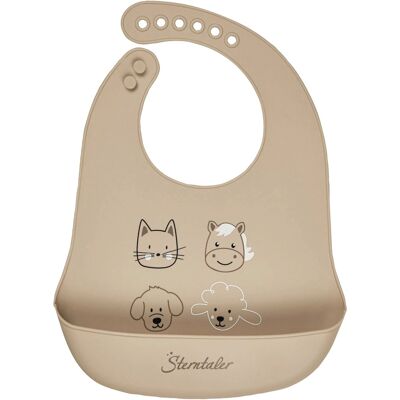 Sterntaler Baby-Lätzchen - Silikonlätzchen Bauernhof - Baby, beige - Lätzchen Sterntaler Baby-Lätzchen - Silikonlätzchen Bauernhof - Baby, beige - Lätzchen