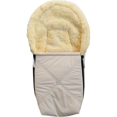 Kaiser Lammfellfußsack für Babyschalen EMMY beige Kaiser Lammfellfußsack für Babyschalen EMMY beige