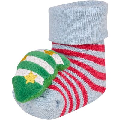 Sterntaler Rasselsocken Weihnachten hellblau mehrfarbig Sterntaler Rasselsocken Weihnachten hellblau mehrfarbig