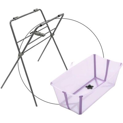Stokke Badewanne inkl. Badewannenständer lila Stokke Badewanne inkl. Badewannenständer lila