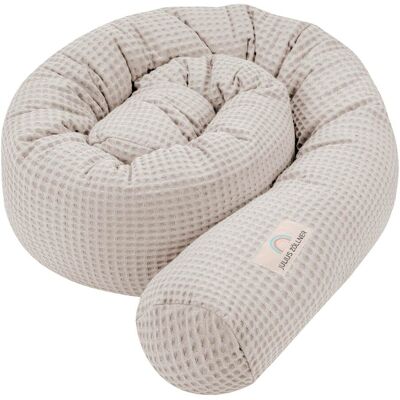 Julius Zöllner Bettschlange Waffelpiqué 180 cm beige Julius Zöllner Bettschlange Waffelpiqué 180 cm beige