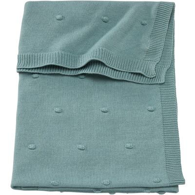 BORNINO HOME Babydecke Strick Dots 75x100 cm gruen BORNINO HOME Babydecke Strick Dots 75x100 cm gruen