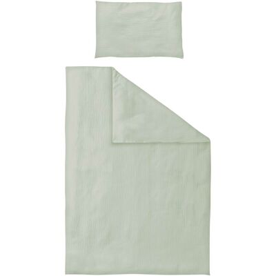 BORNINO HOME Bettwäsche Musselin 40x60 / 100x135 cm gruen BORNINO HOME Bettwäsche Musselin 40x60 / 100x135 cm gruen
