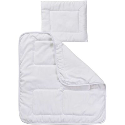 BORNINO HOME 2-tlg. Steppbett-Set 35x40 / 80x80 cm 3.5 TOG weiss BORNINO HOME 2-tlg. Steppbett-Set 35x40 / 80x80 cm 3.5 TOG weiss