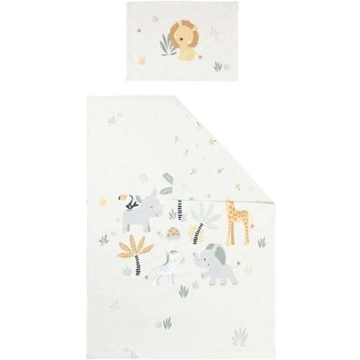 BORNINO HOME Wende-Bettwäsche Afrika 100x135/40x60 cm beige BORNINO HOME Wende-Bettwäsche Afrika 100x135/40x60 cm beige
