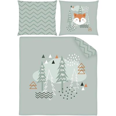 Baby Best Renforcé Wende-Bettwäsche 35x40 / 80x80 cm gruen Baby Best Renforcé Wende-Bettwäsche 35x40 / 80x80 cm gruen