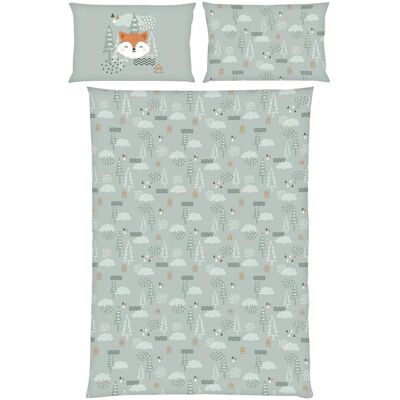 Baby Best Flanell Wende-Bettwäsche 40x60 / 100x135 cm gruen Baby Best Flanell Wende-Bettwäsche 40x60 / 100x135 cm gruen