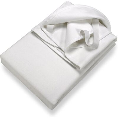 SETEX Molton-Matratzenauflage 90x200 cm wasserdicht weiss SETEX Molton-Matratzenauflage 90x200 cm wasserdicht weiss