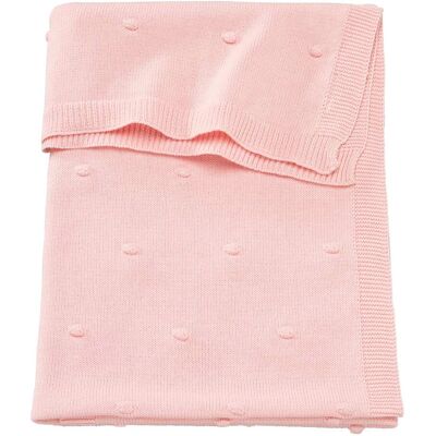 BORNINO HOME Babydecke Strick Dots 75x100 cm rosa BORNINO HOME Babydecke Strick Dots 75x100 cm rosa