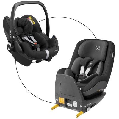 Maxi-Cosi Babyschale Pebble Pro inkl. Kindersitz Pearl 2 Pro und Isofix-Basis FamilyFix 3 schwarz Maxi-Cosi Babyschale Pebble Pro inkl. Kindersitz Pearl 2 Pro und Isofix-Basis FamilyFix 3 schwarz