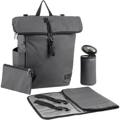 2hearts Wickelrucksack Rolltop grau 2hearts Wickelrucksack Rolltop grau