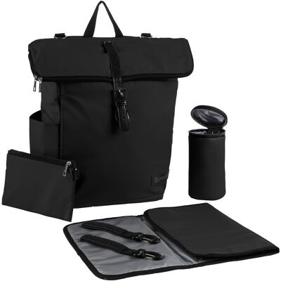 2hearts Wickelrucksack Rolltop schwarz 2hearts Wickelrucksack Rolltop schwarz
