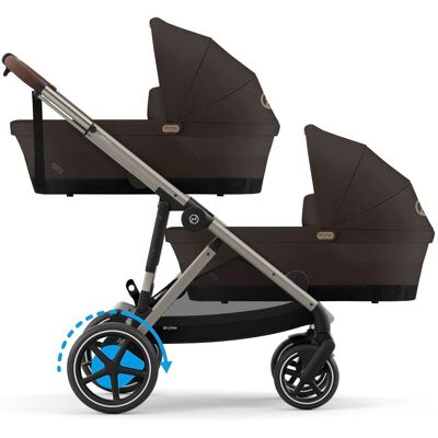 Cybex Zwillings- und Geschwisterwagen eGazelle S braun Cybex Zwillings- und Geschwisterwagen eGazelle S braun