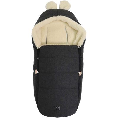Kaiser Winterfußsack HOODY MAUS WOOL für Babyschalen grau Kaiser Winterfußsack HOODY MAUS WOOL für Babyschalen grau