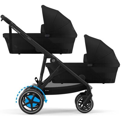Cybex Zwillings- und Geschwisterwagen eGazelle S schwarz Cybex Zwillings- und Geschwisterwagen eGazelle S schwarz