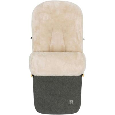 babycab Winterfußsack Lammfell Lille Wool grau babycab Winterfußsack Lammfell Lille Wool grau