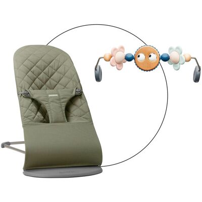 BabyBjörn Bundle Babywippe Bliss Baumwollmix inlusive Spielbogen gruen BabyBjörn Bundle Babywippe Bliss Baumwollmix inlusive Spielbogen gruen
