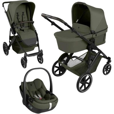 ABC Design Kombikinderwagen Salsa Core Trio-Set inkl. Babyschale Calla oliv ABC Design Kombikinderwagen Salsa Core Trio-Set inkl. Babyschale Calla oliv