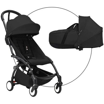 Stokke Kombikinderwagen mit Liegewanne schwarz Stokke Kombikinderwagen mit Liegewanne schwarz