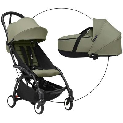 Stokke Kombikinderwagen mit Liegewanne gruen Stokke Kombikinderwagen mit Liegewanne gruen