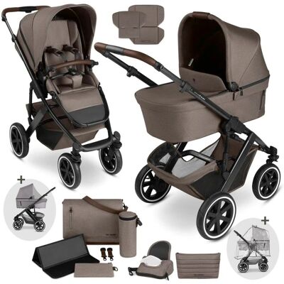 ABC Design Kombikinderwagen Salsa 5 Air inkl. Wickeltasche, Moskitonetz und Regenschutz braun ABC Design Kombikinderwagen Salsa 5 Air inkl. Wickeltasche, Moskitonetz und Regenschutz braun