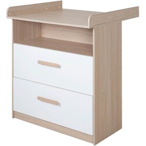Roba Wickelkommode Cabane - Abnehmbarer Wickelaufsatz, 2 Schubladen, Weiß Roba Wickelkommode Cabane - Abnehmbarer Wickelaufsatz, 2 Schubladen, Weiß