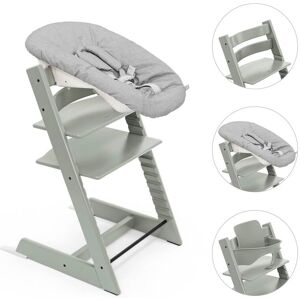 Stokke Bundle Treppenhochstuhl inkl. Newbornset Light Grey & Babyset gruen Stokke Bundle Treppenhochstuhl inkl. Newbornset Light Grey & Babyset gruen
