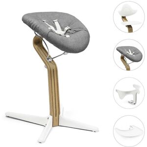 Stokke Bundle Hochstuhl Eiche inkl. Newbornset, Babyset und Tray weiss Stokke Bundle Hochstuhl Eiche inkl. Newbornset, Babyset und Tray weiss