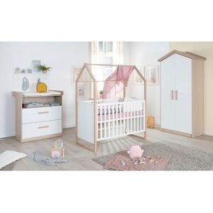 roba 3-tlg. Babyzimmer Cabane weiss natur roba 3-tlg. Babyzimmer Cabane weiss natur