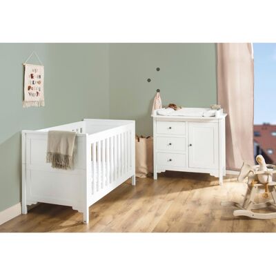 Pinolino Chalet Baby- und Kinderzimmer-Set - Weiß, Verstellbar, Umbaubar, FSC-zertifiziert Pinolino Chalet Baby- und Kinderzimmer-Set - Weiß, Verstellbar, Umbaubar, FSC-zertifiziert
