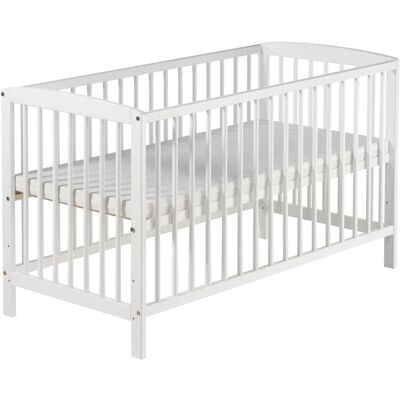 Schardt Kinderbett Felix - Kiefer massiv, 60 x 120 cm - Weiß Schardt Kinderbett Felix - Kiefer massiv, 60 x 120 cm - Weiß